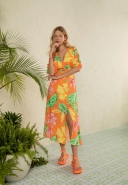 Vestido Solto Estampado Gatabakana